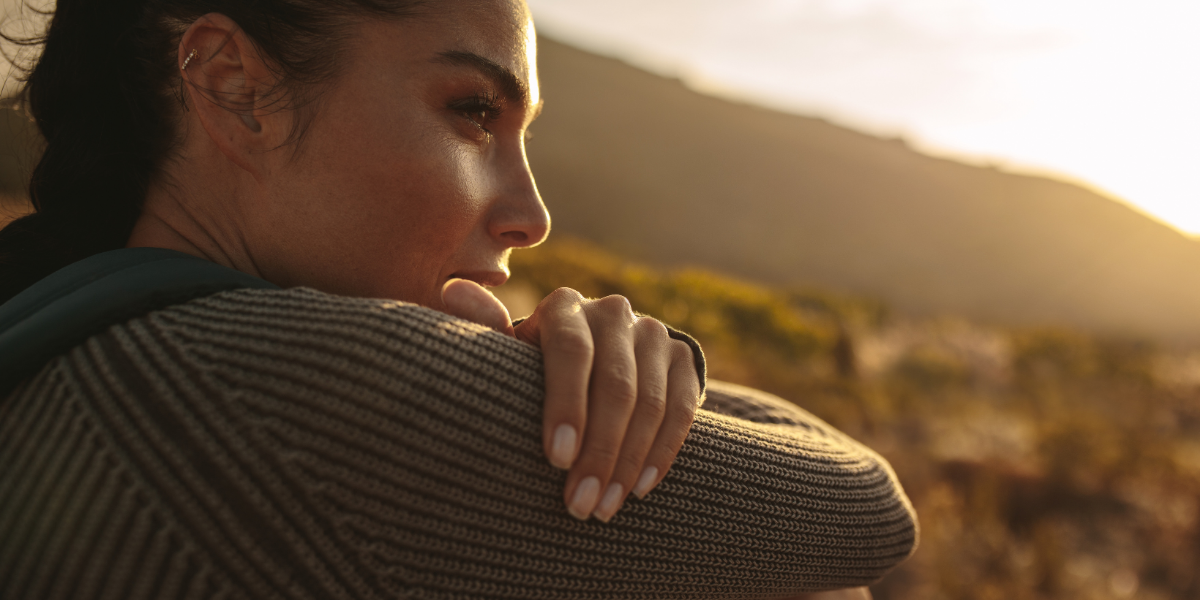 Woman looking into the distance