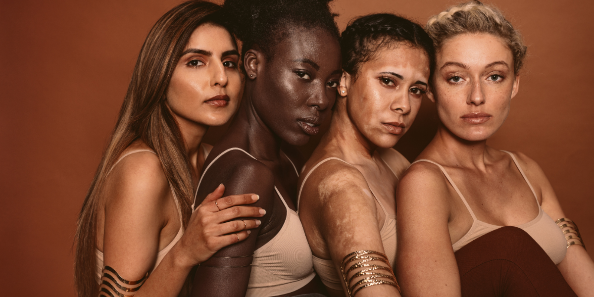 Skin tones - different women